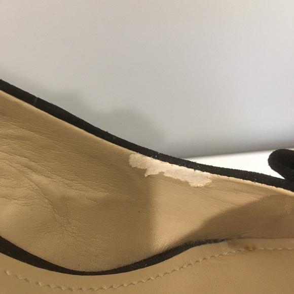 BCBGeneration black suede wedge heels bow - Picture 9 of 10